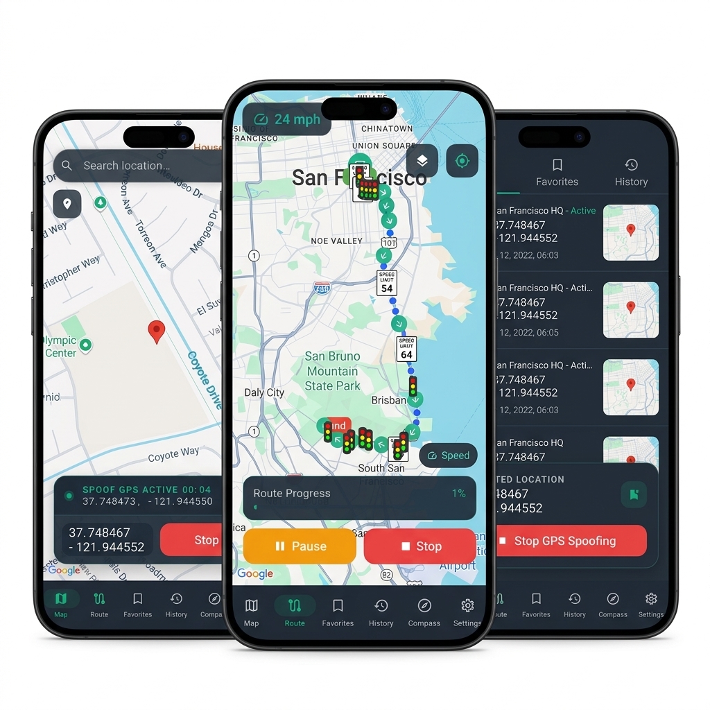 GhostWalker app interface